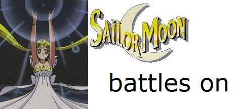 Sailor Moon battles on
